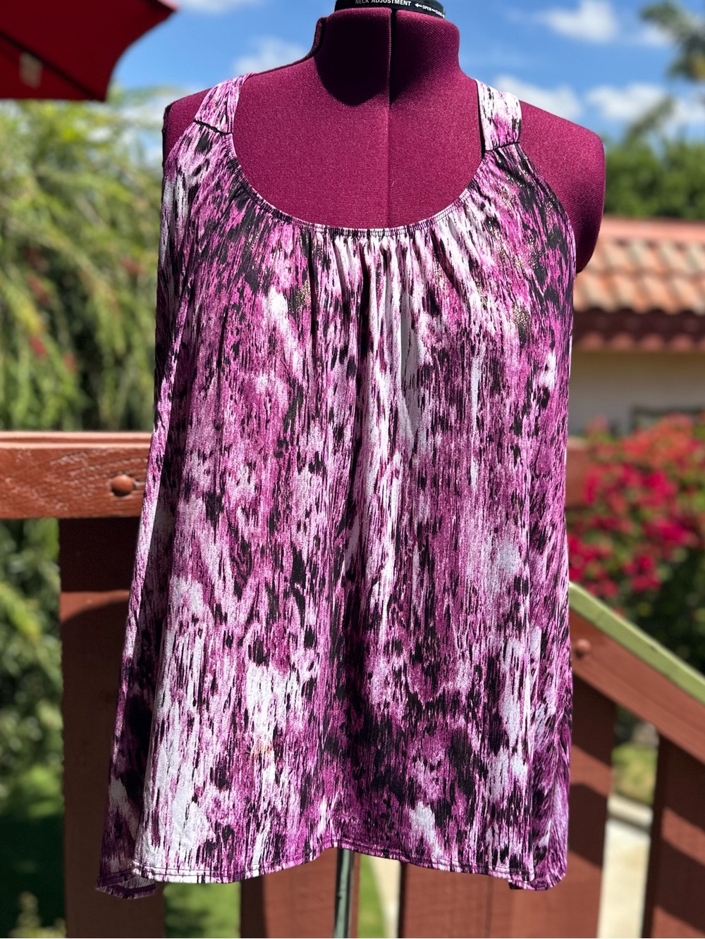 Lane Bryant  Pink Marbled Boho Glam Cami